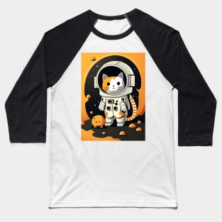 I'm Cat Astronaut, Funny Cat Floating Around The Planets - Love Cats Baseball T-Shirt